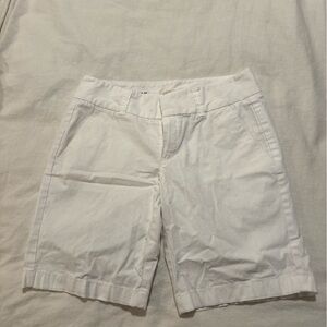 J. Crew Women's White Bermuda Shorts